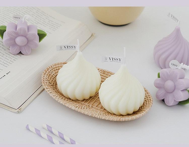 Small Whirlwind Candle  Wedding Decoration Aromatherapy Candle Home Decor Natural Paraffin Wax Long Lasting Aromatherapy Candles Stress Relief For Women Stevvex
