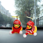 Small Yellow Bike Duck Bicycle Bell Luminous Airscrew Helmet Duck Ducky Bicycle Wind Motor Riding Cycling Lights Horn Rubber Duck Toy Car Ornaments Yellow Duck Car Dashboard Decorations Squeeze Duck Bicycle Horns With Propeller Helmet Stevvex