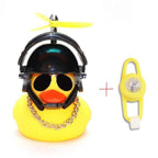 Small Yellow Bike Duck Bicycle Bell Luminous Airscrew Helmet Duck Ducky Bicycle Wind Motor Riding Cycling Lights Horn Rubber Duck Toy Car Ornaments Yellow Duck Car Dashboard Decorations Squeeze Duck Bicycle Horns With Propeller Helmet Stevvex
