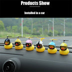 Small Yellow Bike Duck Bicycle Bell Luminous Airscrew Helmet Duck Ducky Bicycle Wind Motor Riding Cycling Lights Horn Rubber Duck Toy Car Ornaments Yellow Duck Car Dashboard Decorations Squeeze Duck Bicycle Horns With Propeller Helmet Stevvex