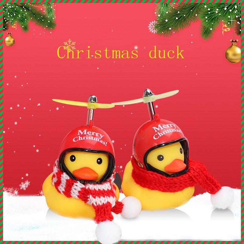 Small Yellow Bike Duck Bicycle Bell Luminous Airscrew Helmet Duck Ducky Bicycle Wind Motor Riding Cycling Lights Horn Rubber Duck Toy Car Ornaments Yellow Duck Car Dashboard Decorations Squeeze Duck Bicycle Horns With Propeller Helmet Stevvex