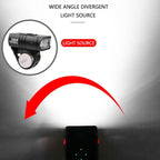 Smart Bicycle Front Light Set USB Rechargeable Front Light LED Headlight Bike Lamp Cycling Flash Light Powerful Rechargeable Bike Light For Night Riding Super Bright Bicycle Headlight For Cycling Road Mountain Stevvex