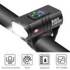 Smart Bicycle Front Light Set USB Rechargeable Front Light LED Headlight Bike Lamp Cycling Flash Light Powerful Rechargeable Bike Light For Night Riding Super Bright Bicycle Headlight For Cycling Road Mountain Stevvex