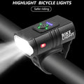 Smart Bicycle Front Light Set USB Rechargeable Front Light LED Headlight Bike Lamp Cycling Flash Light Powerful Rechargeable Bike Light For Night Riding Super Bright Bicycle Headlight For Cycling Road Mountain Stevvex
