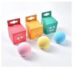 Smart Cat Toys Interactive Ball with Catnip Cat Training Squeaky Fidget Toys Cats Products for Pets Fluffy Plush Cat Ball Toys Interactive Chirping Balls Cat Kicker Toy Animal Chirping Sounds Fun Catnip Toys for Cat Exercise Stevvex