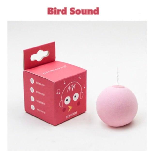 Smart Cat Toys Interactive Ball with Catnip Cat Training Squeaky Fidget Toys Cats Products for Pets Fluffy Plush Cat Ball Toys Interactive Chirping Balls Cat Kicker Toy Animal Chirping Sounds Fun Catnip Toys for Cat Exercise Stevvex