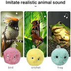 Smart Cat Toys Interactive Ball with Catnip Cat Training Squeaky Fidget Toys Cats Products for Pets Fluffy Plush Cat Ball Toys Interactive Chirping Balls Cat Kicker Toy Animal Chirping Sounds Fun Catnip Toys for Cat Exercise Stevvex