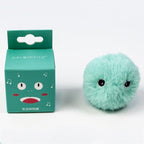 Smart Cat Toys Interactive Ball with Catnip Cat Training Squeaky Fidget Toys Cats Products for Pets Fluffy Plush Cat Ball Toys Interactive Chirping Balls Cat Kicker Toy Animal Chirping Sounds Fun Catnip Toys for Cat Exercise Stevvex