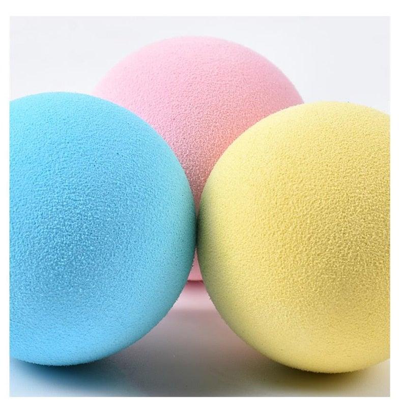 Smart Cat Toys Interactive Ball with Catnip Cat Training Squeaky Fidget Toys Cats Products for Pets Fluffy Plush Cat Ball Toys Interactive Chirping Balls Cat Kicker Toy Animal Chirping Sounds Fun Catnip Toys for Cat Exercise Stevvex