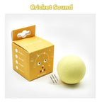 Smart Cat Toys Interactive Ball with Catnip Cat Training Squeaky Fidget Toys Cats Products for Pets Fluffy Plush Cat Ball Toys Interactive Chirping Balls Cat Kicker Toy Animal Chirping Sounds Fun Catnip Toys for Cat Exercise Stevvex