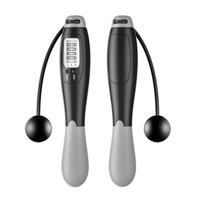 Smart Creative Counting Skipping Rope Wireless Skip Rope Electronic Digital Lose Weight Cordless Jump Ropes Weighted Cordless Jump Rope For Fitness Jump Rope Counter Adjustable Speed Skipping Rope For Men Women Stevvex