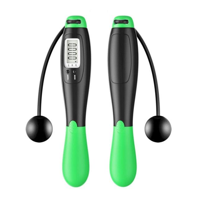 Smart Creative Counting Skipping Rope Wireless Skip Rope Electronic Digital Lose Weight Cordless Jump Ropes Weighted Cordless Jump Rope For Fitness Jump Rope Counter Adjustable Speed Skipping Rope For Men Women Stevvex