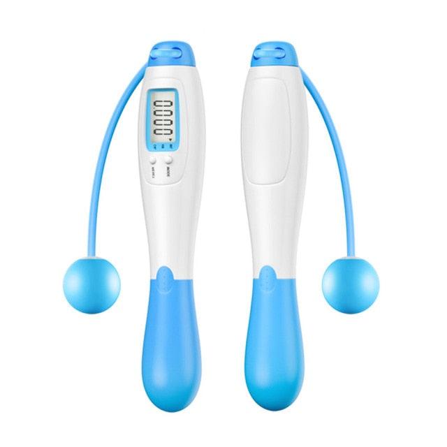 Smart Creative Counting Skipping Rope Wireless Skip Rope Electronic Digital Lose Weight Cordless Jump Ropes Weighted Cordless Jump Rope For Fitness Jump Rope Counter Adjustable Speed Skipping Rope For Men Women Stevvex
