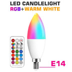 Smart For Home LED Light Bulb E27 E14 GU10 B22 220V 110V  Spot Magic Changeable Lamp Lampada+IR Control Decoration RGB White  Compatible with Alexa Google Home, RGBCW Smart GU10 Bulb, WiFi Smart LED Spot Light Bulb Indoor Decoration Stevvex