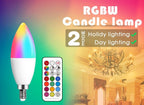 Smart For Home LED Light Bulb E27 E14 GU10 B22 220V 110V  Spot Magic Changeable Lamp Lampada+IR Control Decoration RGB White  Compatible with Alexa Google Home, RGBCW Smart GU10 Bulb, WiFi Smart LED Spot Light Bulb Indoor Decoration Stevvex