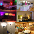 Smart For Home LED Light Bulb E27 E14 GU10 B22 220V 110V  Spot Magic Changeable Lamp Lampada+IR Control Decoration RGB White  Compatible with Alexa Google Home, RGBCW Smart GU10 Bulb, WiFi Smart LED Spot Light Bulb Indoor Decoration Stevvex
