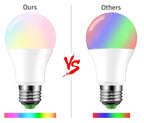 Smart For Home LED Light Bulb E27 E14 GU10 B22 220V 110V  Spot Magic Changeable Lamp Lampada+IR Control Decoration RGB White  Compatible with Alexa Google Home, RGBCW Smart GU10 Bulb, WiFi Smart LED Spot Light Bulb Indoor Decoration Stevvex
