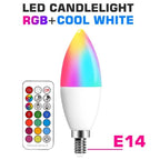 Smart For Home LED Light Bulb E27 E14 GU10 B22 220V 110V  Spot Magic Changeable Lamp Lampada+IR Control Decoration RGB White  Compatible with Alexa Google Home, RGBCW Smart GU10 Bulb, WiFi Smart LED Spot Light Bulb Indoor Decoration Stevvex