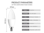 Smart For Home LED Light Bulb E27 E14 GU10 B22 220V 110V  Spot Magic Changeable Lamp Lampada+IR Control Decoration RGB White  Compatible with Alexa Google Home, RGBCW Smart GU10 Bulb, WiFi Smart LED Spot Light Bulb Indoor Decoration Stevvex