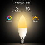 Smart For Home LED Light Bulb E27 E14 GU10 B22 220V 110V  Spot Magic Changeable Lamp Lampada+IR Control Decoration RGB White  Compatible with Alexa Google Home, RGBCW Smart GU10 Bulb, WiFi Smart LED Spot Light Bulb Indoor Decoration Stevvex