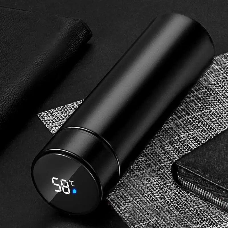 Smart LED Stainless Steel Water Bottle Intelligent Stay Hot/Cold Temperature Thermal Bottle Temperature Display Bottle For Children And Adults 500ml Stevvex