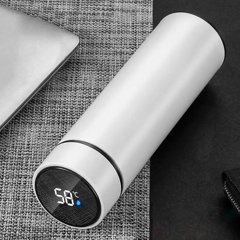 Smart LED Stainless Steel Water Bottle Intelligent Stay Hot/Cold Temperature Thermal Bottle Temperature Display Bottle For Children And Adults 500ml Stevvex