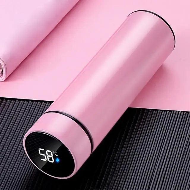 Smart LED Stainless Steel Water Bottle Intelligent Stay Hot/Cold Temperature Thermal Bottle Temperature Display Bottle For Children And Adults 500ml Stevvex