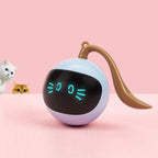 Smart Pet Toy USB Rechargeable Sports Ball Funny Chaser Roller Toy The Best Entertainment Exercise Gift For Smart Cat Toy Electric Jumping Ball Self Rotating Toys Rolling Jumping Ball  For Cats Stevvex