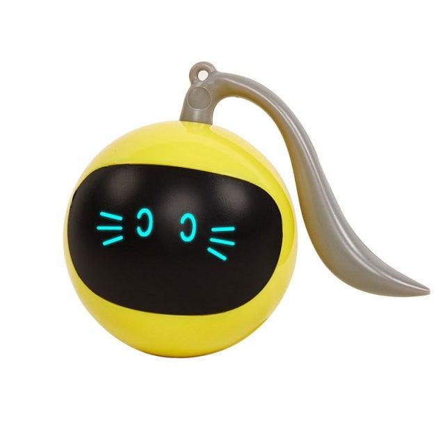 Smart Pet Toy USB Rechargeable Sports Ball Funny Chaser Roller Toy The Best Entertainment Exercise Gift For Smart Cat Toy Electric Jumping Ball Self Rotating Toys Rolling Jumping Ball  For Cats Stevvex
