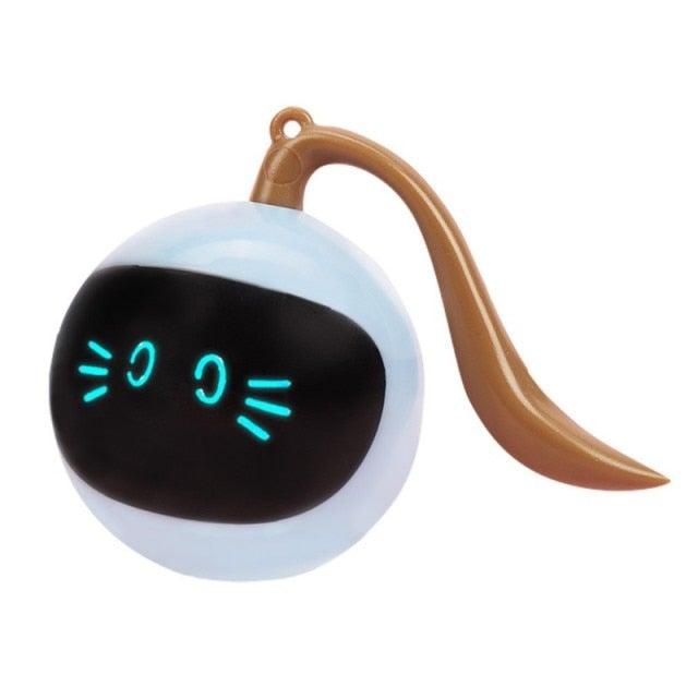 Smart Pet Toy USB Rechargeable Sports Ball Funny Chaser Roller Toy The Best Entertainment Exercise Gift For Smart Cat Toy Electric Jumping Ball Self Rotating Toys Rolling Jumping Ball  For Cats Stevvex