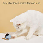 Smart Pet Toy USB Rechargeable Sports Ball Funny Chaser Roller Toy The Best Entertainment Exercise Gift For Smart Cat Toy Electric Jumping Ball Self Rotating Toys Rolling Jumping Ball  For Cats Stevvex