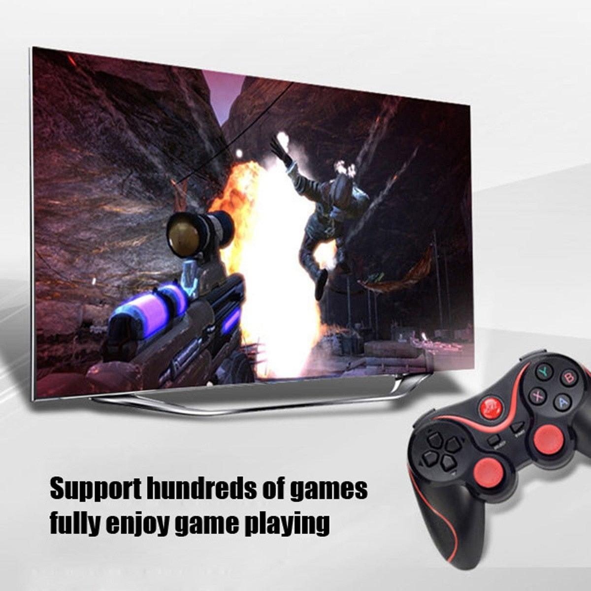Smart Phone Game Controller Wireless Joystick Bluetooth 3.0 Android Gamepad Gaming Remote Control for phone PC Tablet Android Gamepad Controller Wireless Key Mapping Gamepad Joystick Compatible for Phone Stevvex