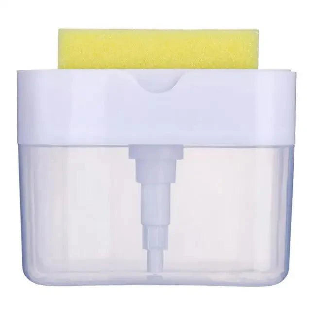 Smart Soap Dispenser For Kitchen Dishwashing Soap Pump Dispenser Kitchen Sponge Holder Handy Space Saving Soap Box 2 IN 1 Kitchen Soap Pump Stevvex