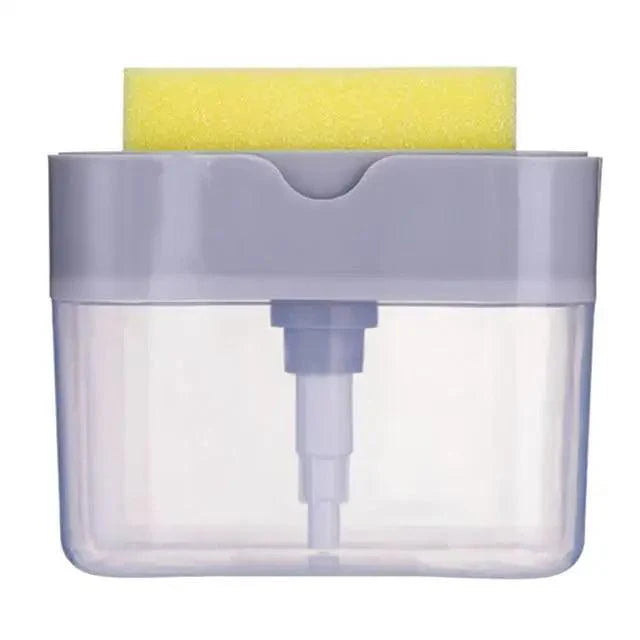 Smart Soap Dispenser For Kitchen Dishwashing Soap Pump Dispenser Kitchen Sponge Holder Handy Space Saving Soap Box 2 IN 1 Kitchen Soap Pump Stevvex