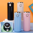 Smart Thermos Mug Mini Stainless Steel Thermos Cup Portable Leak Proof Water Cup with Filter Water Vacuum Tea Coffee Bottle Cup Smart Water bottle Stainless Steel Travel Mug Thermoses Cup Flask Stevvex