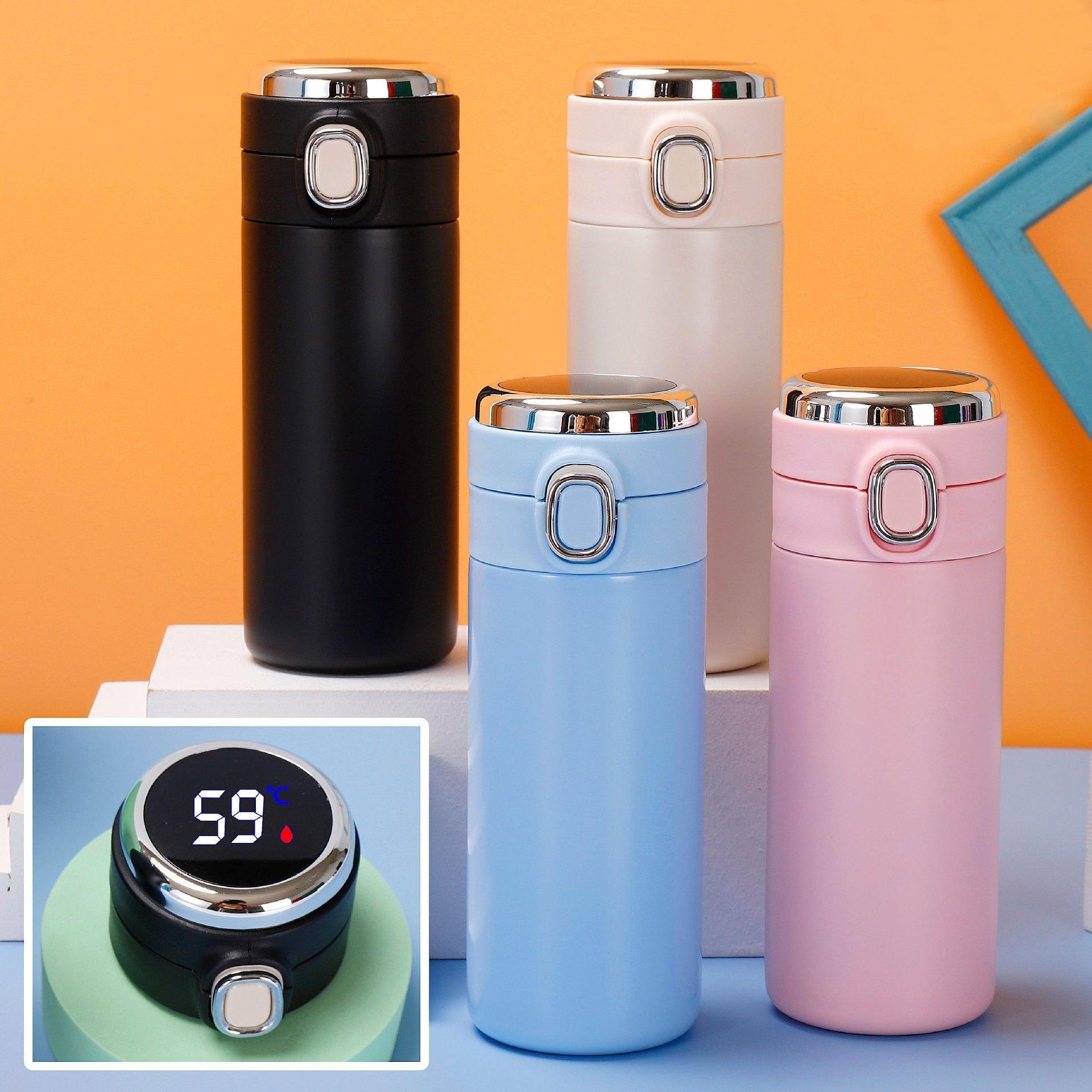 Smart Thermos Mug Mini Stainless Steel Thermos Cup Portable Leak Proof Water Cup with Filter Water Vacuum Tea Coffee Bottle Cup Smart Water bottle Stainless Steel Travel Mug Thermoses Cup Flask Stevvex