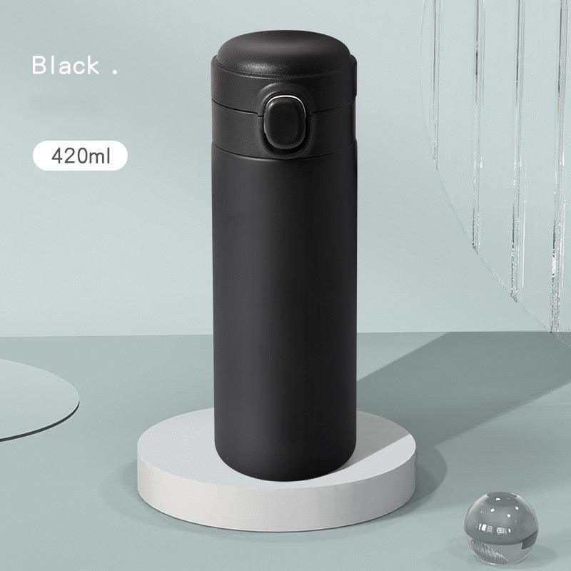 Smart Thermos Mug Mini Stainless Steel Thermos Cup Portable Leak Proof Water Cup with Filter Water Vacuum Tea Coffee Bottle Cup Smart Water bottle Stainless Steel Travel Mug Thermoses Cup Flask Stevvex