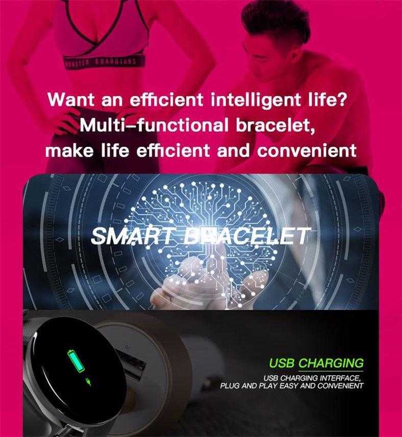 Smart Watch Heart Rate Fitness Tracker Men Women Smart Wristband Waterproof Sport Smartwatch With Touch Screen Digital Watch Fitness Trackers Heart Rate Monitor Step Counter Women Men Activity Watch Stevvex