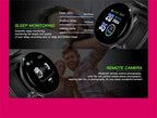 Smart Watch Heart Rate Fitness Tracker Men Women Smart Wristband Waterproof Sport Smartwatch With Touch Screen Digital Watch Fitness Trackers Heart Rate Monitor Step Counter Women Men Activity Watch Stevvex
