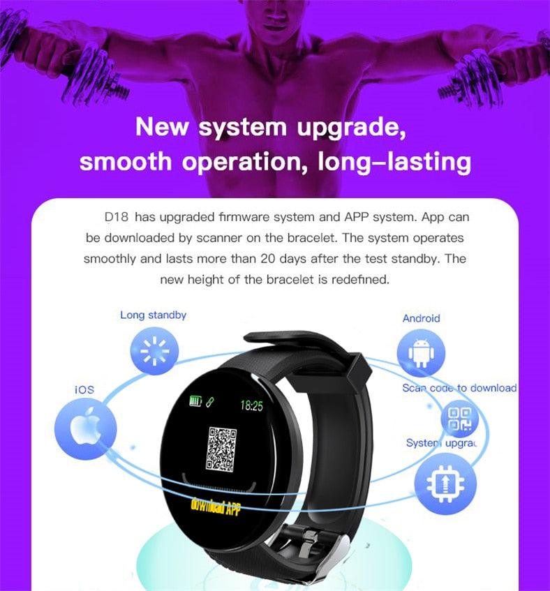 Smart Watch Heart Rate Fitness Tracker Men Women Smart Wristband Waterproof Sport Smartwatch With Touch Screen Digital Watch Fitness Trackers Heart Rate Monitor Step Counter Women Men Activity Watch Stevvex