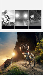 Smart Waterproof Bicycle Light USB Rechargeable Bike Front Light Flashlight With Bike Computer LCD Speedometer Waterproof Bicycles Light And Odometer Horn For Safe Cycling 4 Modes Fits For All Mountain Road Bikes Stevvex
