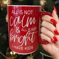 Christmas Ceramic Coffee Mug Double-Sided Snarky Holiday Gift Funny Santa Mug BandsCo Straps