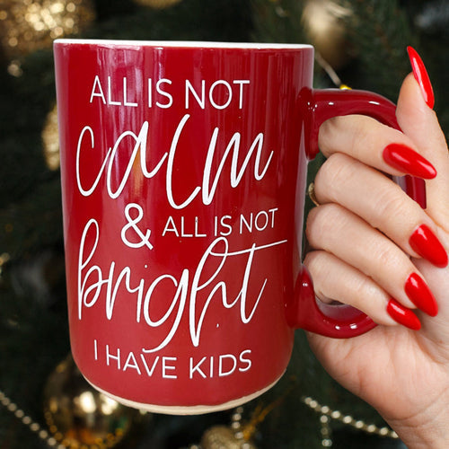 Christmas Ceramic Coffee Mug Double-Sided Snarky Holiday Gift Funny Santa Mug BandsCo Straps