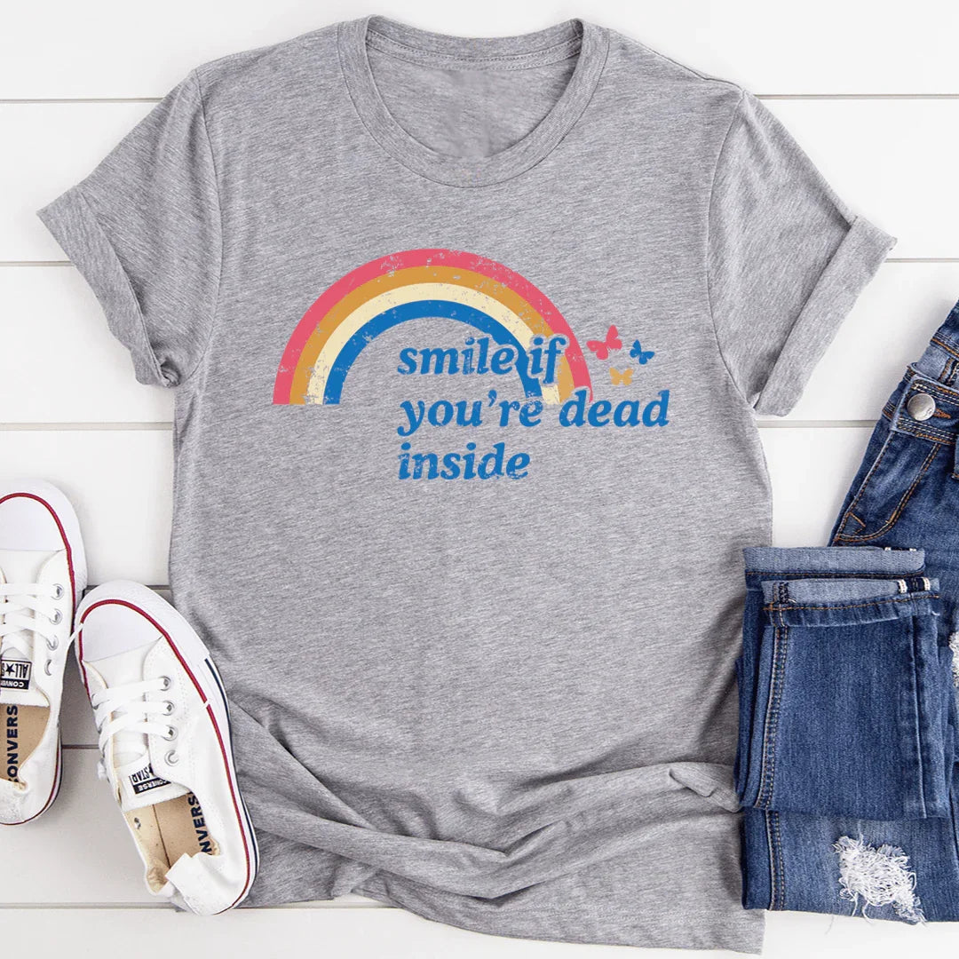 Smile If You're Dead Inside Tee - SJB-DIAMOND ELITES