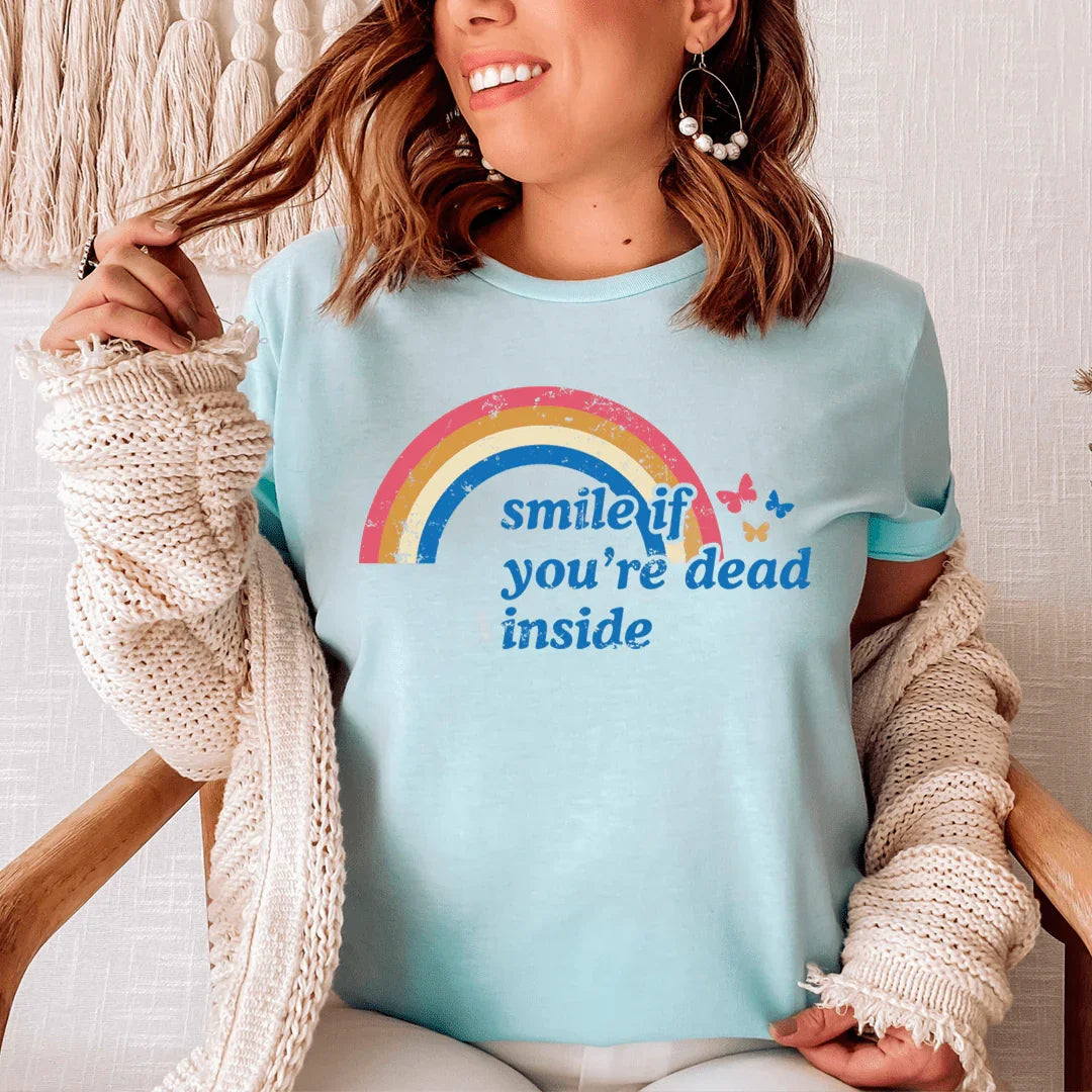 Smile If You're Dead Inside Tee - SJB-DIAMOND ELITES