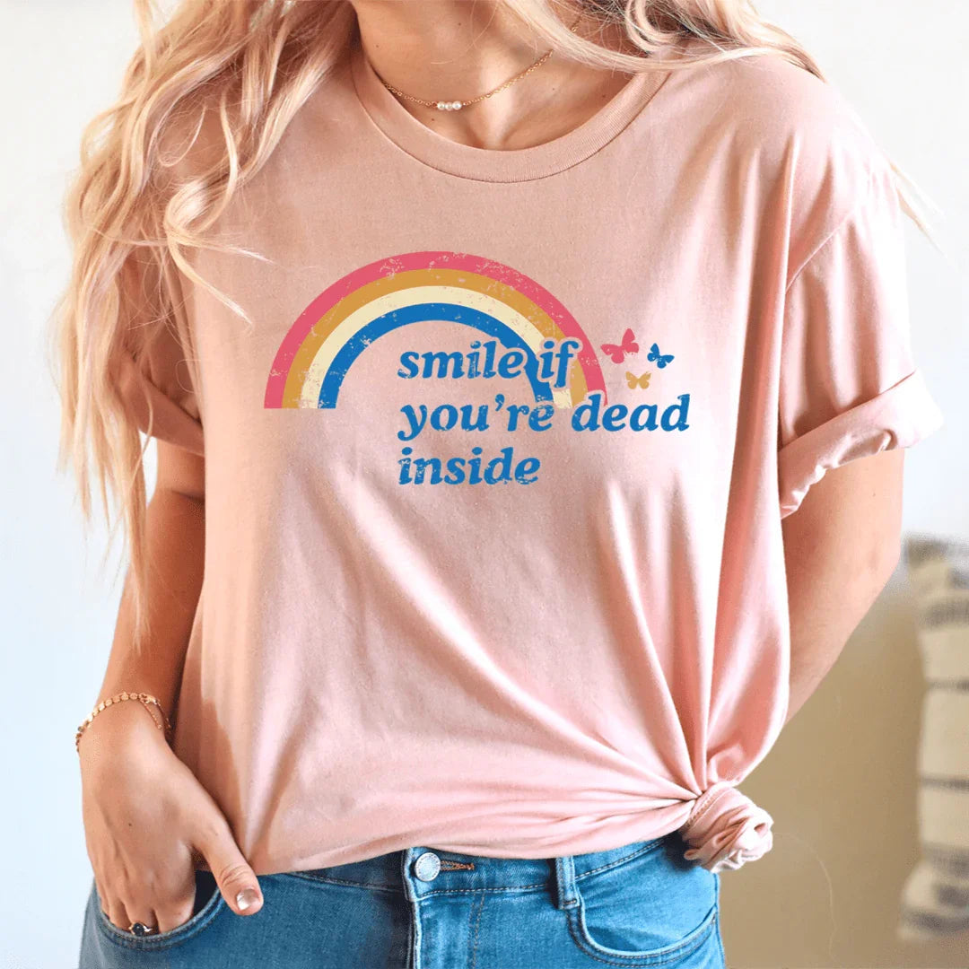Smile If You're Dead Inside Tee - SJB-DIAMOND ELITES