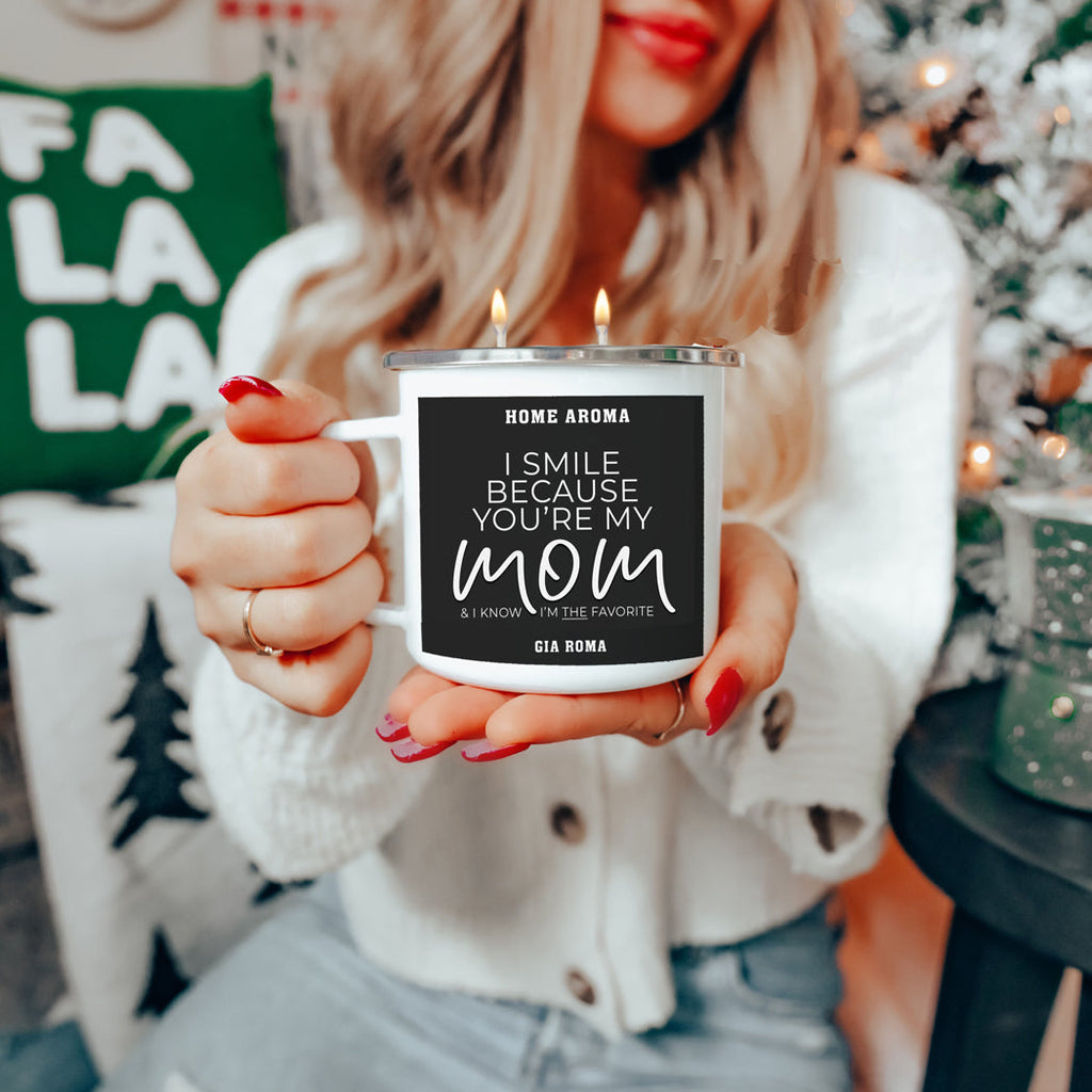 Mothers Day Candle Mug 16oz Reusable Metal Candle Soy Gift BandsCo Straps