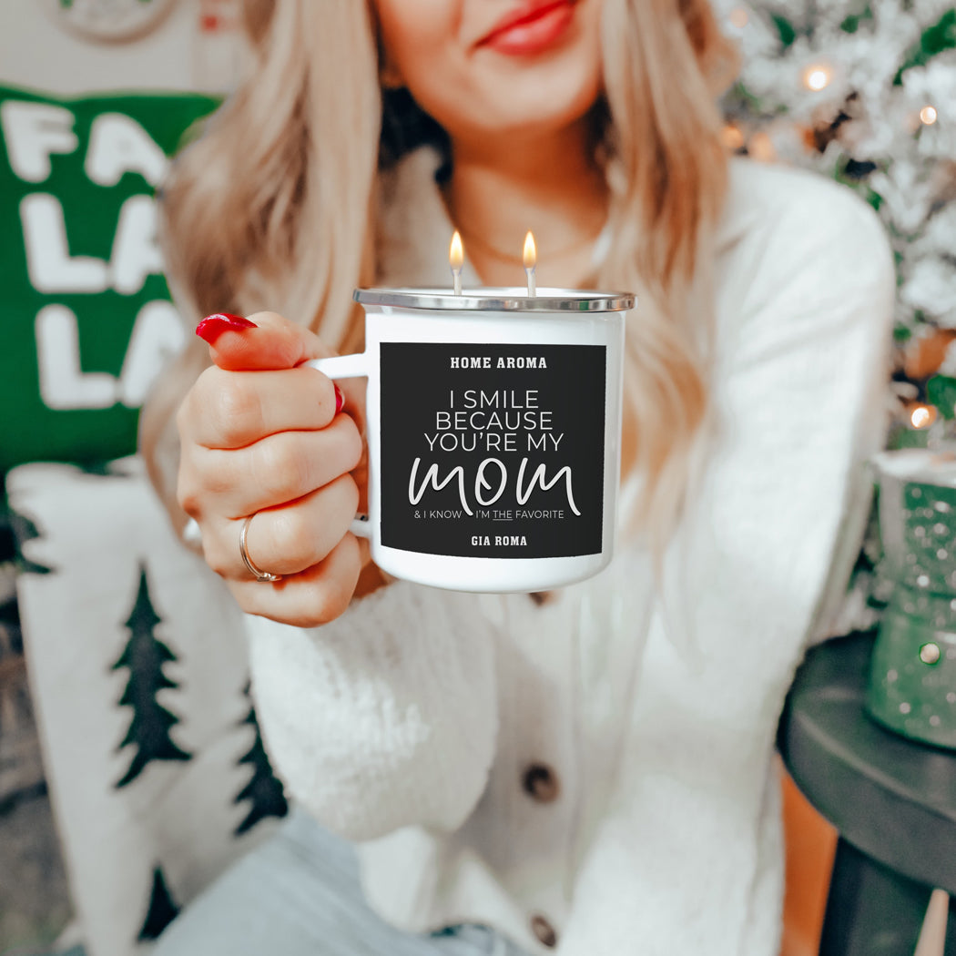 Mothers Day Candle Mug 16oz Reusable Metal Candle Soy Gift BandsCo Straps