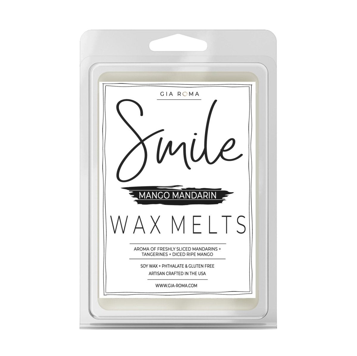 Mango Mandarin Scented Wax Melts Pack Refreshing Mandarin Tangerine Mango Aroma Long Lasting Home Fragrance BandsCo Straps