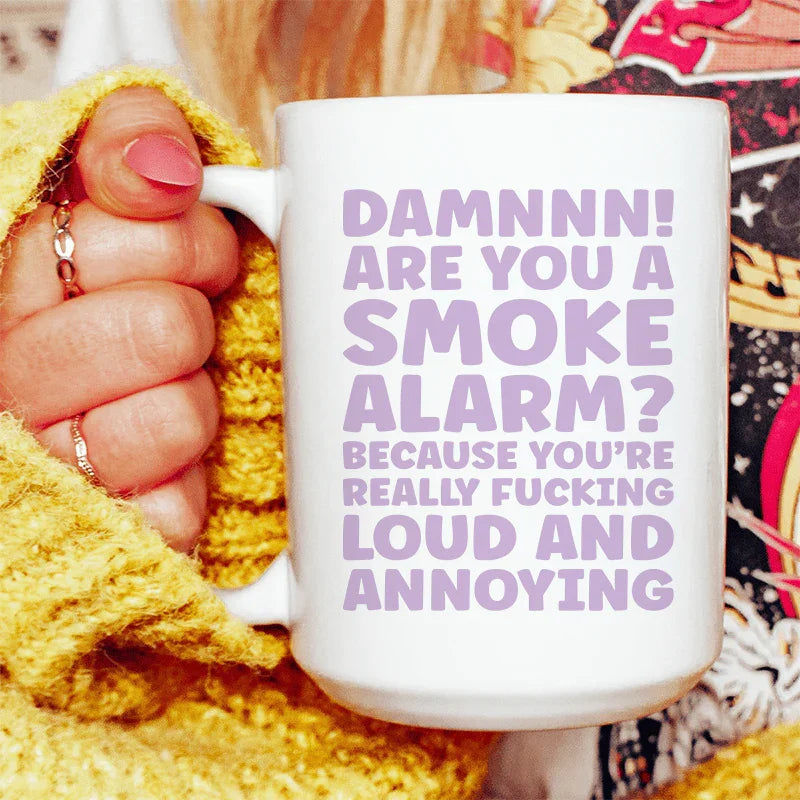 Smoke Alarm Ceramic Mug 15 oz Peachy Sunday